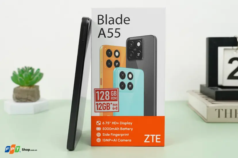 ZTE スマートフォン Blade A55 4GB 128GB ROM 黒 ZTE Blade A55