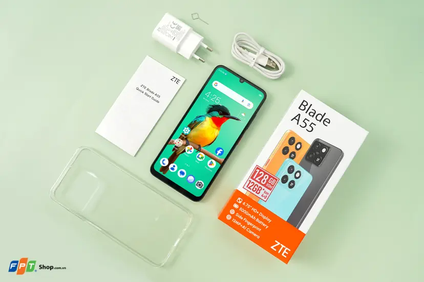 Điện thoại ZTE Blade A55 - Chính hãng, giá tốt, có trả góp