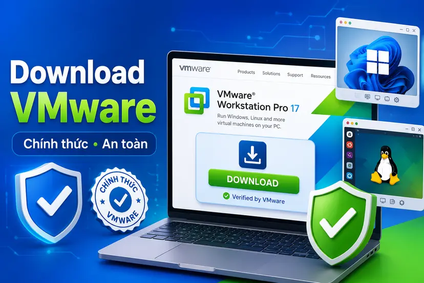 Download VMware chính thức an toàn, nhanh chóng và dễ hiểu