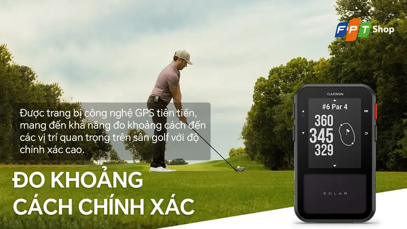 Thiết bị định vị Golf Garmin Approach G20 Solar GPS chính hãng, giá rẻ