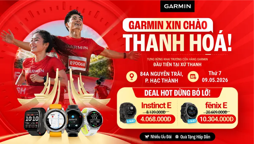Xin chào Thanh Hóa! Garmin by FPT Shop 84A Nguyễn Trãi tưng bừng khai trương
