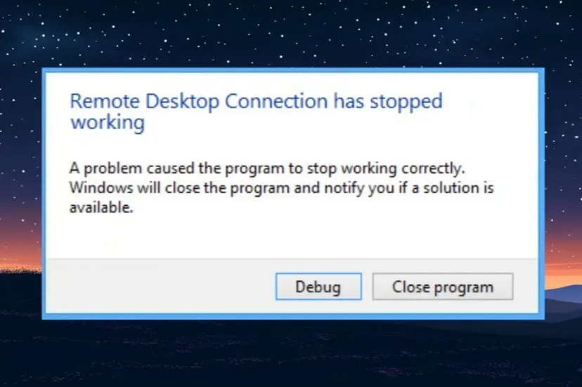 Lỗi A problem caused the program to stop working correctly là gì?