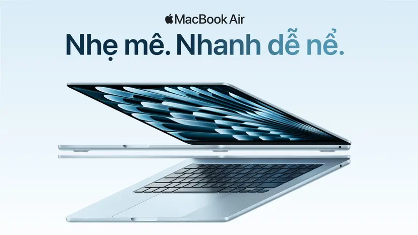 Macbook Air M4 15 inch | Chính hãng Apple, đủ màu, góp 0%