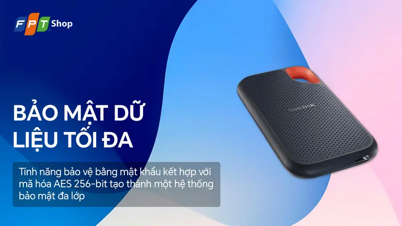 Ổ cứng di động SSD Sandisk Extreme 1TB E61 chính hãng, giá rẻ