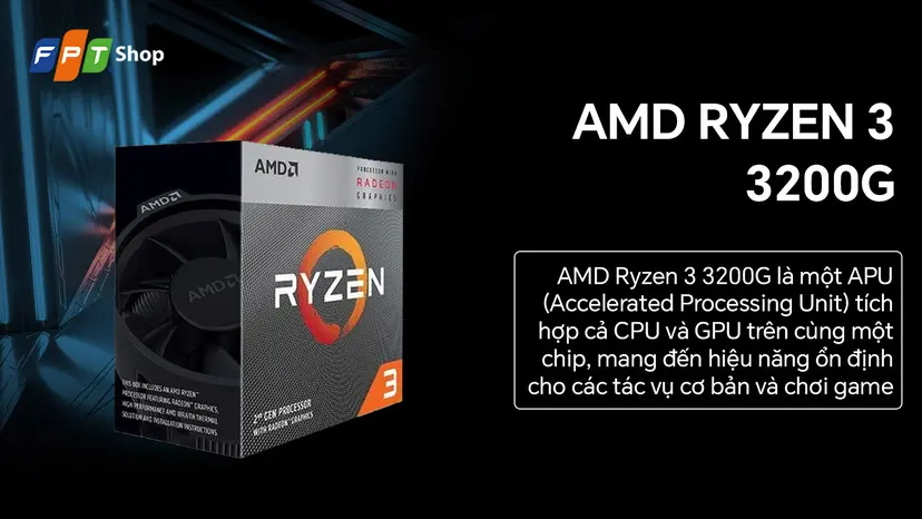 PC Gaming E-Power A1650 AMD Ryzen 3200G 16GB 256GB 500W GTX 1650  4GB