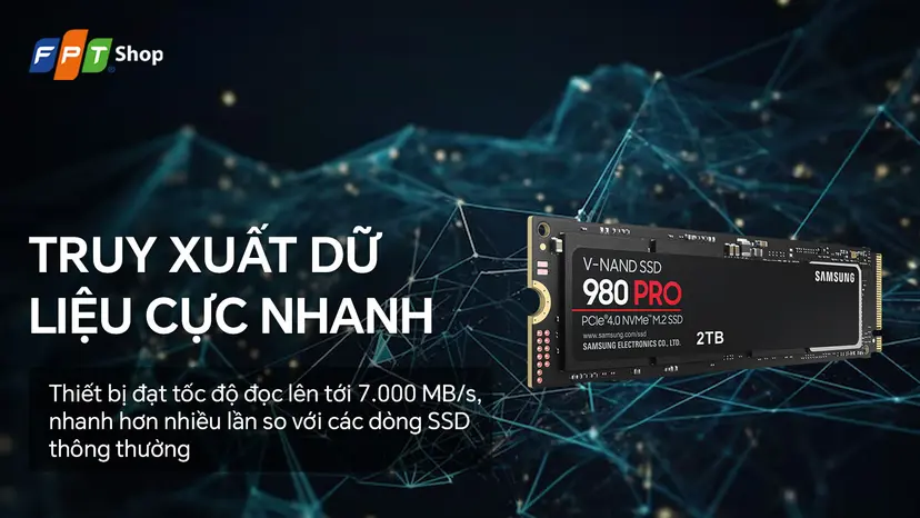 SSD Samsung 980 Pro 2TB MZ-V8P2T0BW chính hãng, giá rẻ