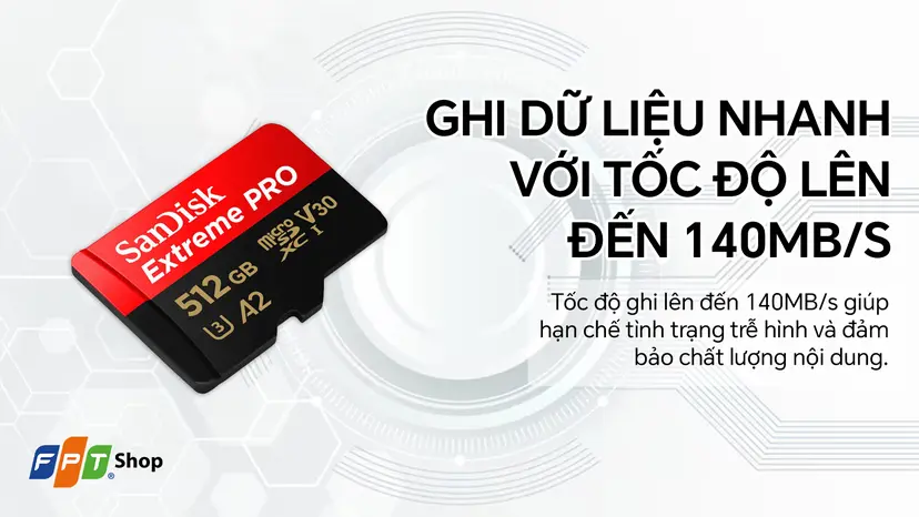Thẻ nhớ MicroSD 512GB Sandisk Extreme Pro chính hãng, giá rẻ