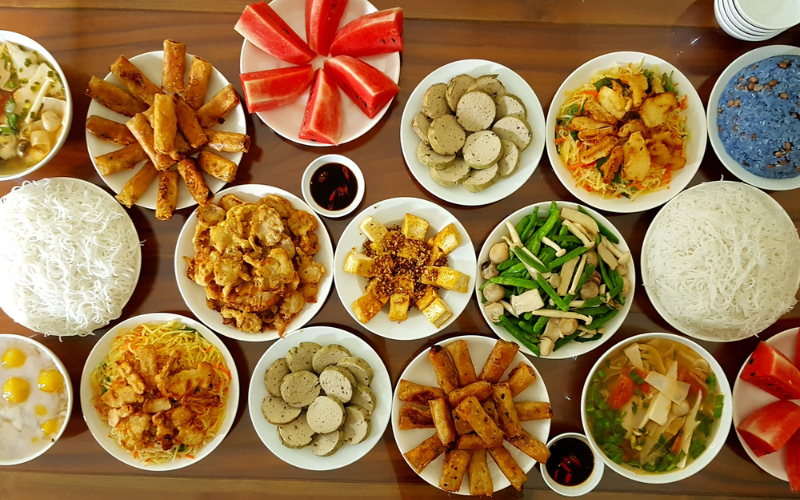 Món chay cỗ rằm tháng giêng (ảnh 6)