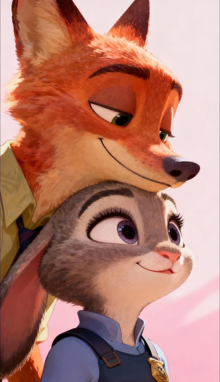 Hình nền Cáo và Thỏ Zootopia cho các cặp đôi