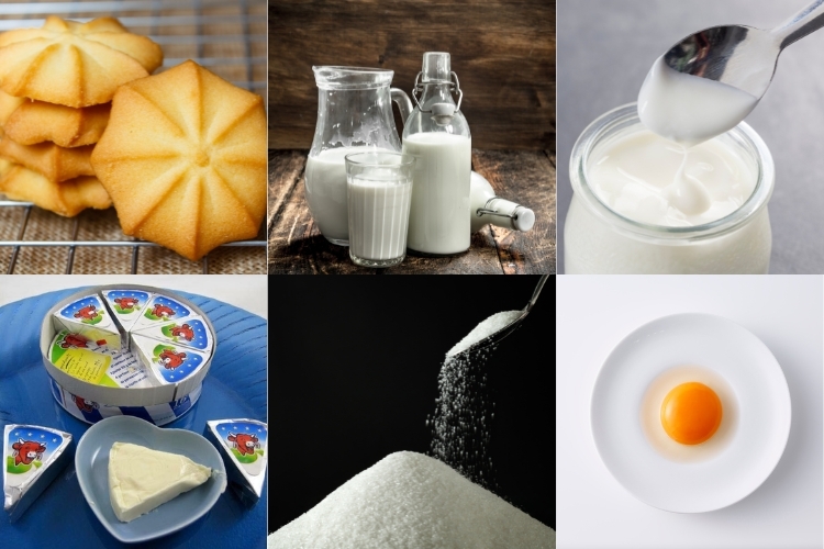 Bánh sữa chua hoa đậu biếc 1