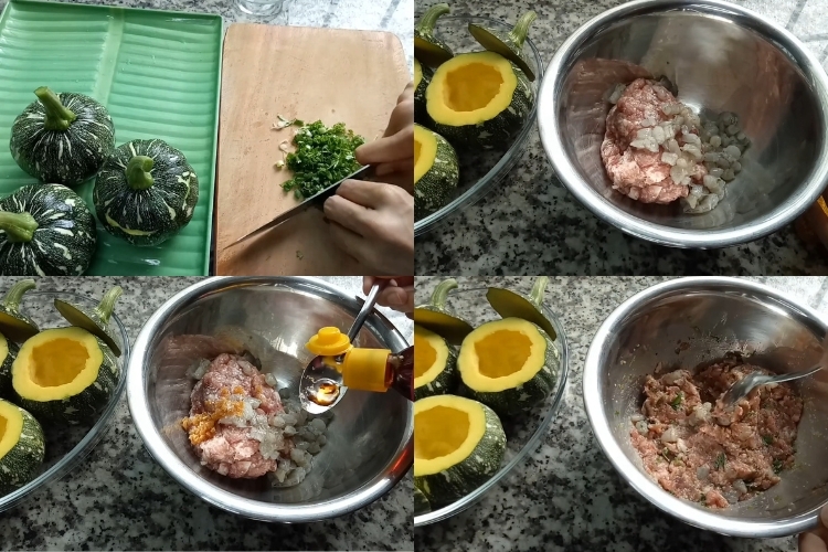 Bí đỏ nhồi thịt hấp (3)