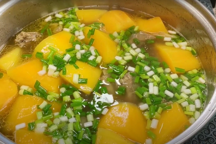 Bò hầm đu đủ 6