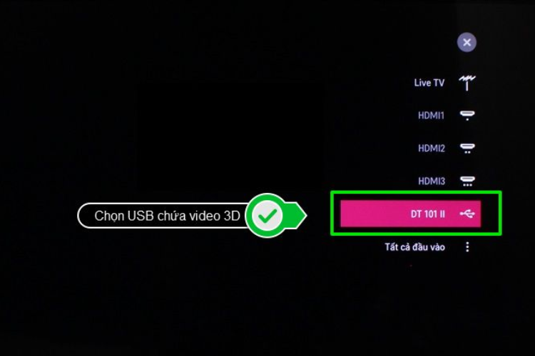 cách bật chế độ 3D trên tivi LG 2