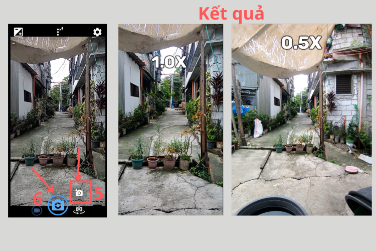 Cách chụp 0.5 trên OPPO 6