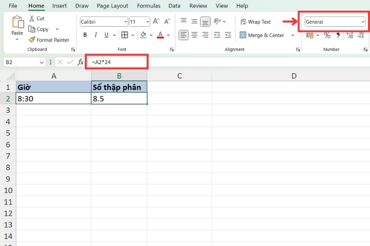 Cách chuyển đổi thời gian trong Excel (5)