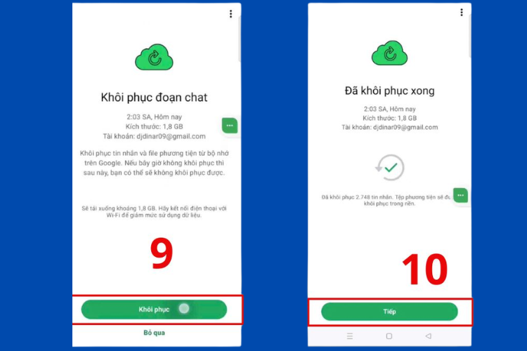 Cách khôi phục tin nhắn WhatsApp đã xóa 8