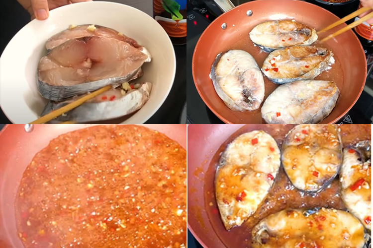 cách làm cá thu chiên nước mắm 4