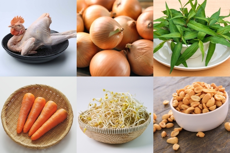 Cách làm gà bóp hành răm kiểu miền Trung (1)