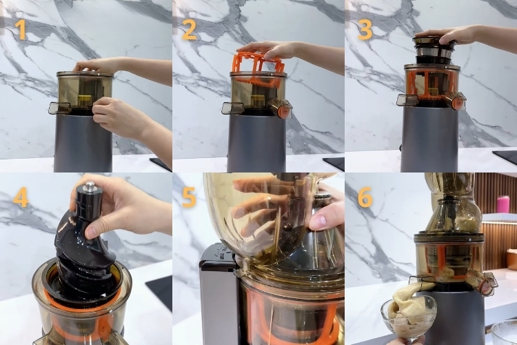 Cách lắp máy ép chậm Kangaroo (4)