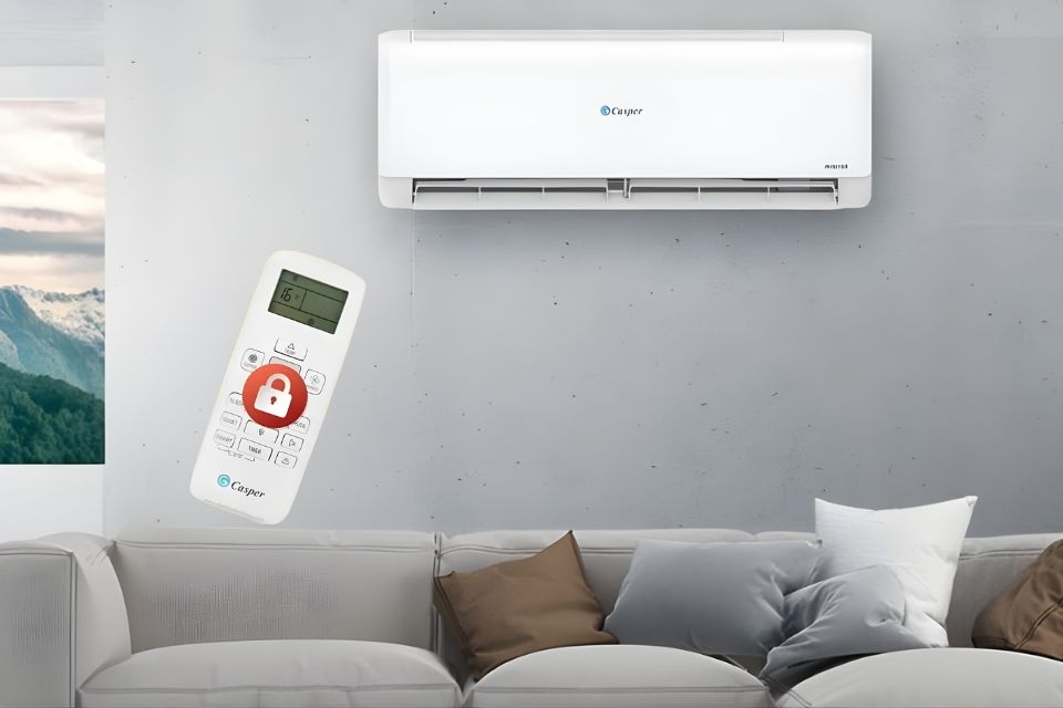 Cách mở khóa điều khiển điều hòa Casper đơn giản, ai cũng tự làm được chỉ trong 1 phút
