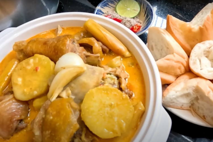 Cách nấu cà ri gà nước cốt dừa 8