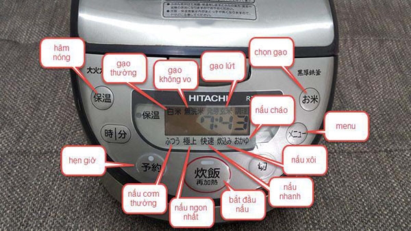 Cách sử dụng nồi cơm điện Nhật - Hitachi
