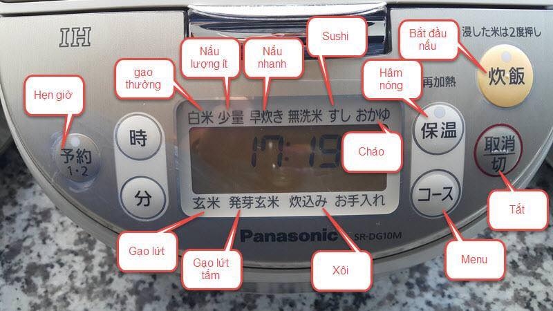 Cách sử dụng nồi cơm điện Nhật - Panasonic