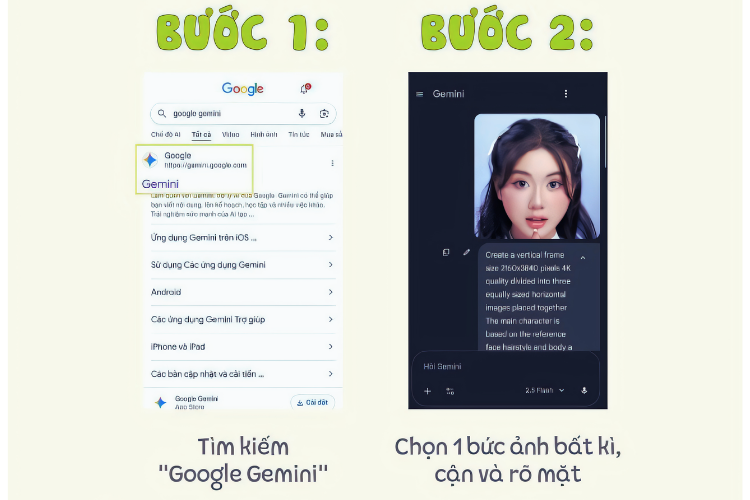 Cách tạo ảnh tuyết rơi mùa đông bằng Gemini 2