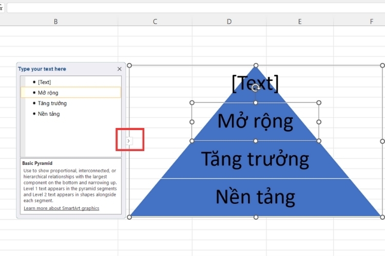 Cách tạo đồ họa SmartArt trên Excel (5)