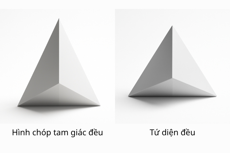 Cách vẽ hình chóp tam giác đều (3)