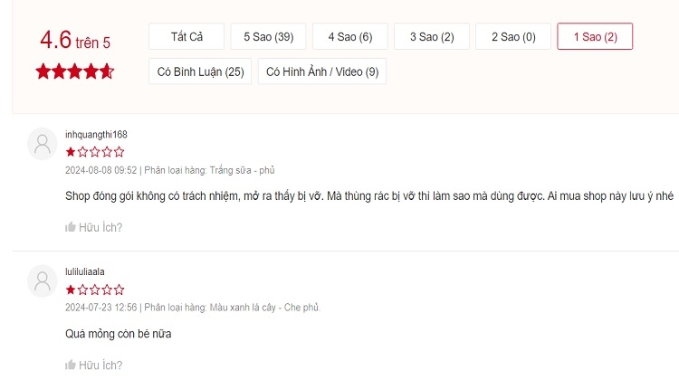 Cách xóa đánh giá trên Shopee (Hình 6)