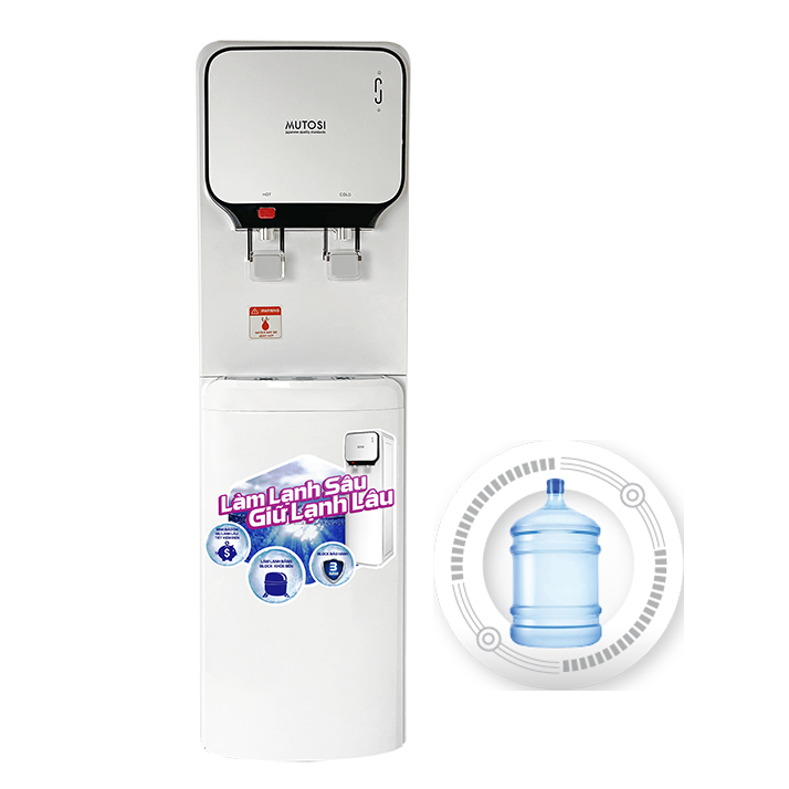 Thiết kế của cây nước Mutosi giúp bạn dễ dàng vệ sinh