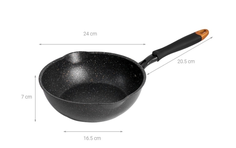 Chảo nhôm sâu lòng chống dính đáy từ 24cm Kangaroo KG662S