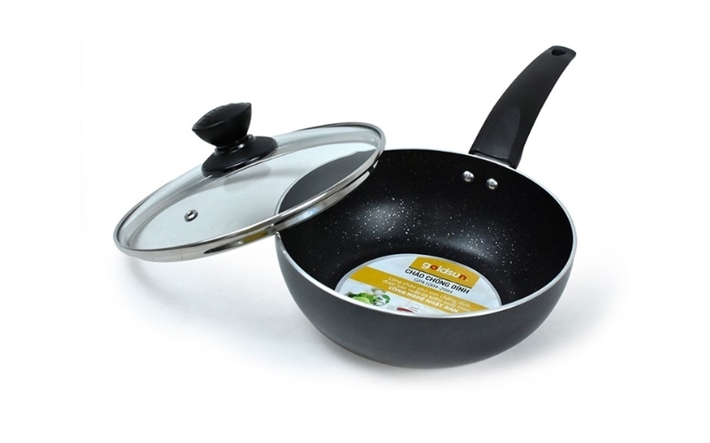 Chảo nhôm sâu lòng chống dính đáy từ 20cm Goldsun GPA1004-20IH