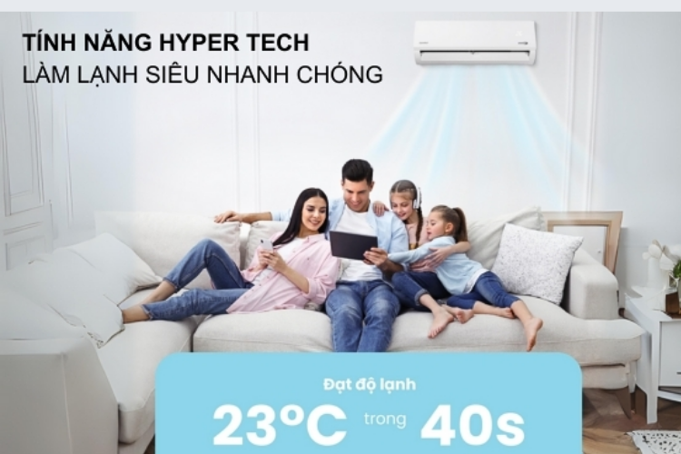 Công nghệ Hyper Tech trên máy lạnh Comfee 1