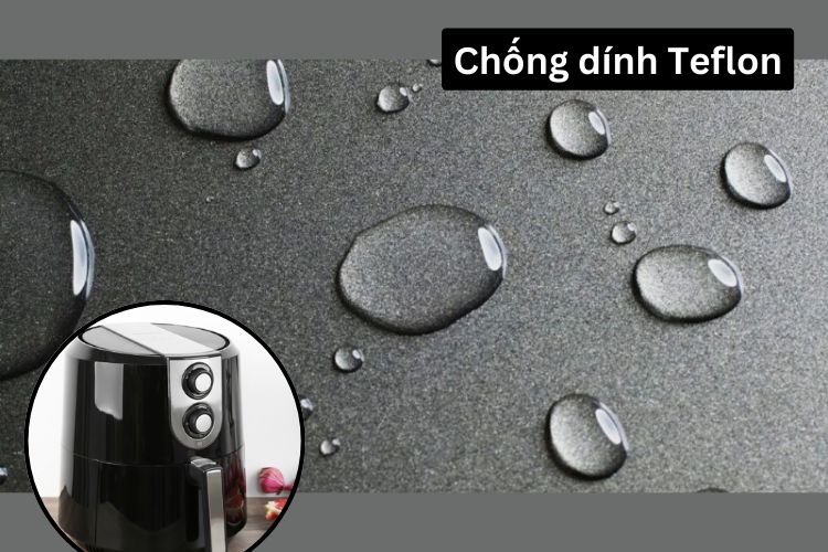 công nghệ chống dính nồi chiên không dầu 2