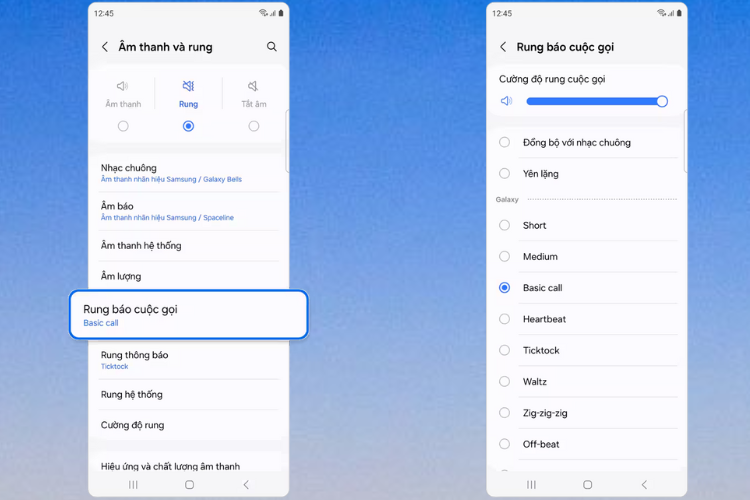 Điện thoại Samsung không rung 2