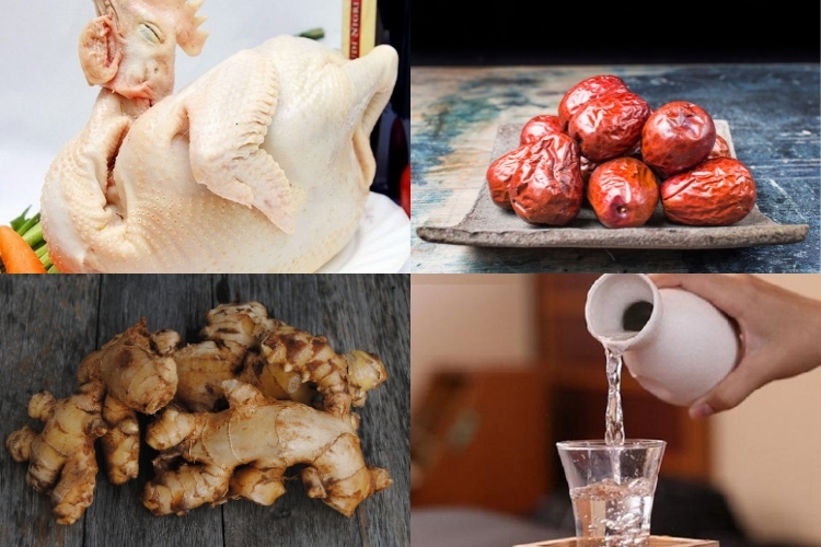 Gà nấu rượu trắng
