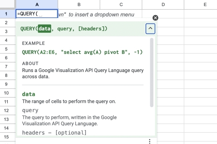Hàm QUERY trong Google Sheet (2)