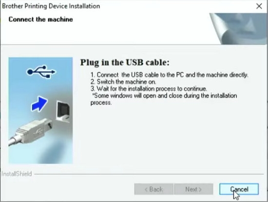 Chọn phương thức kết nối máy in Brother MFC 7360 (USB/Mạng)