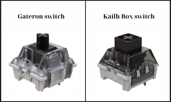 Kailh Box Switch sử dụng một lớp vỏ bao kín phần tiếp xúc trung tâm