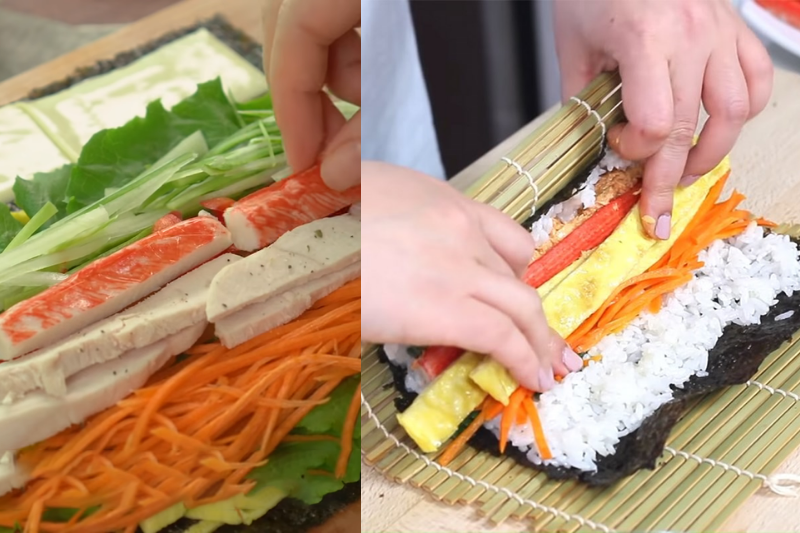 kimbap ức gà 6