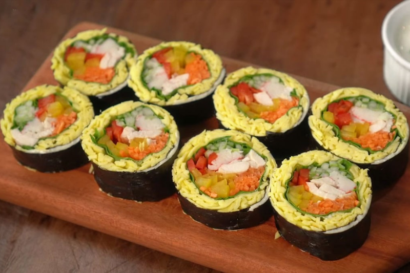 kimbap ức gà 7