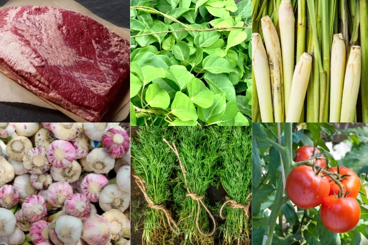 Lẩu bò nhúng lá giang 1