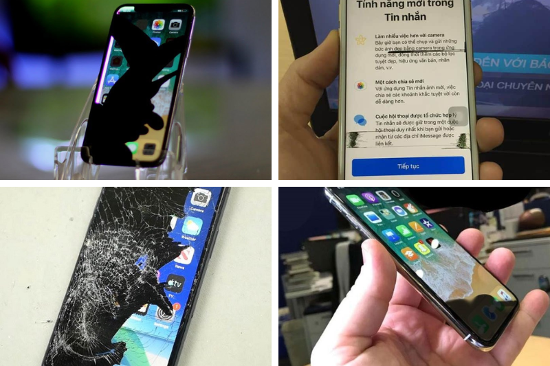 màn hình iPhone bị lem mực 3