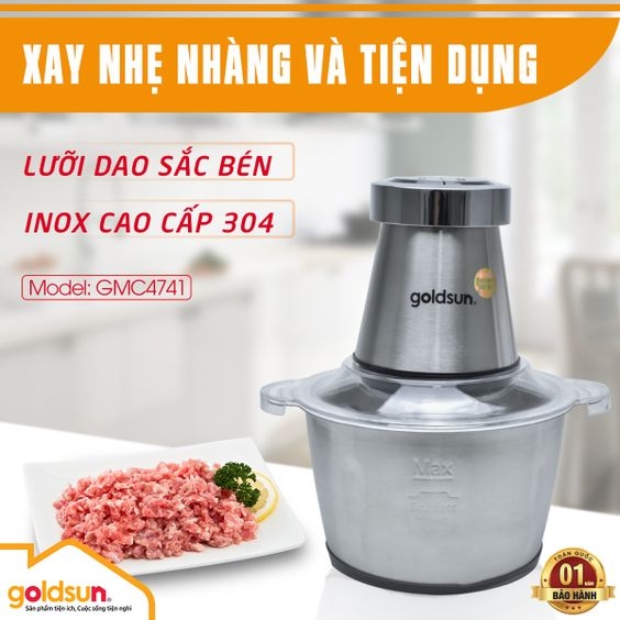 Máy xay thịt inox - Hình 6