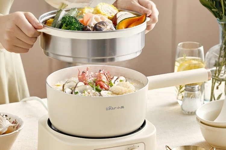 Nồi lẩu điện 2 tầng (1)