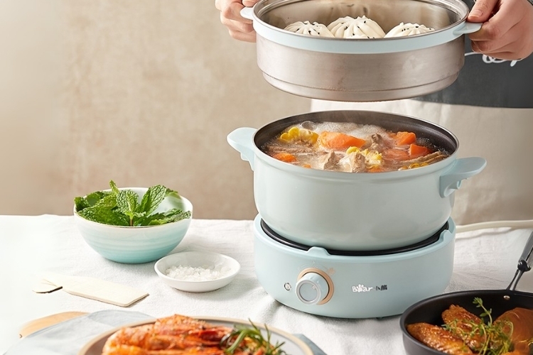 Nồi lẩu điện 2 tầng (2)