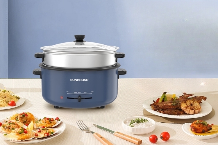 Nồi lẩu điện 2 tầng (7)