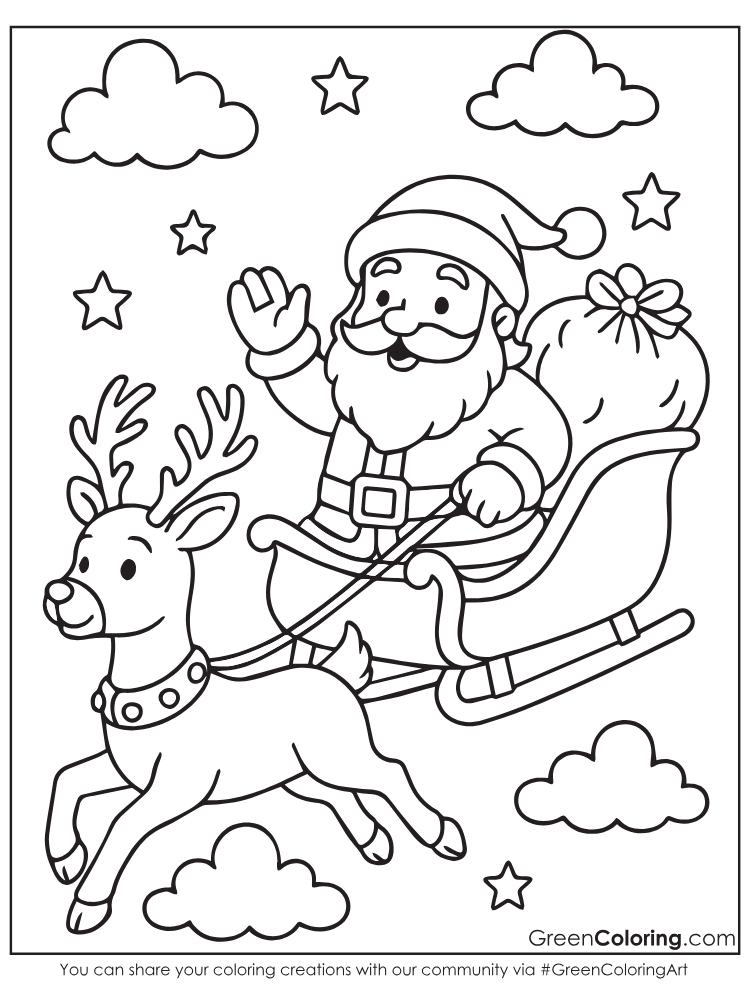 Ông già noel tô màu (19)